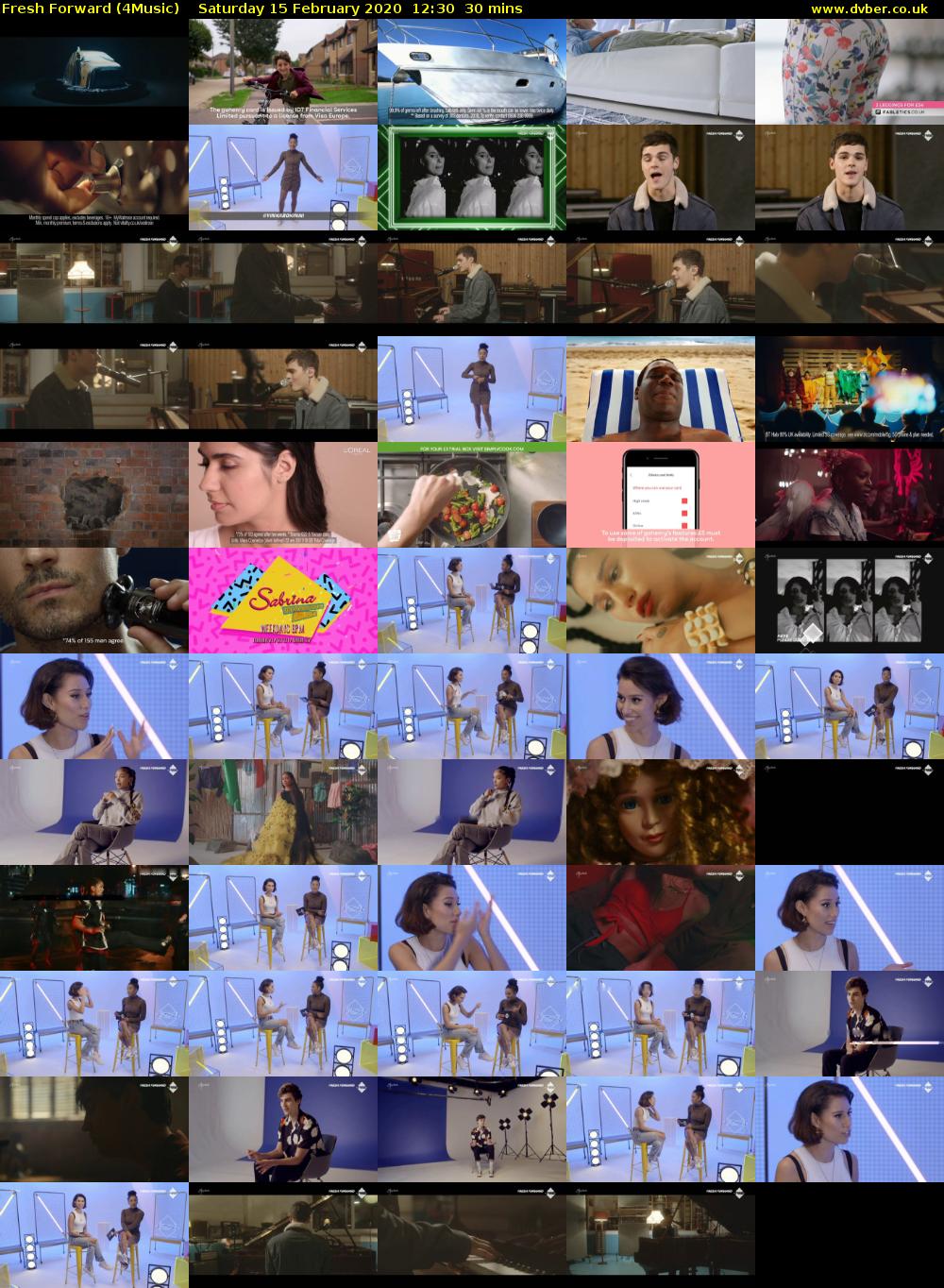 Fresh Forward (4Music) Saturday 15 February 2020 12:30 - 13:00