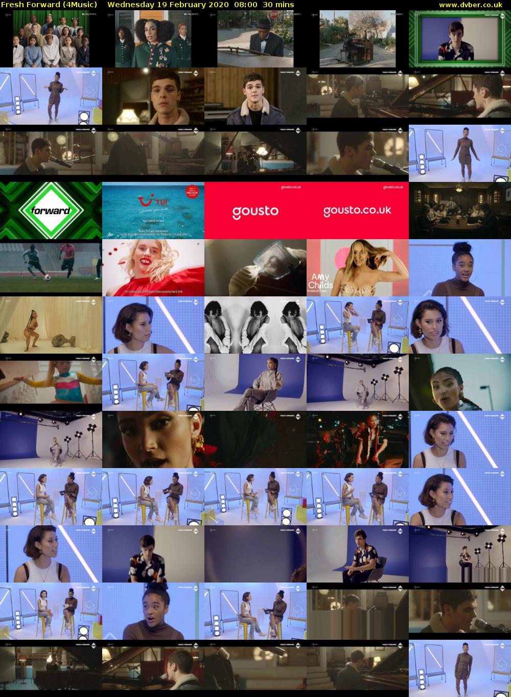 Fresh Forward (4Music) Wednesday 19 February 2020 08:00 - 08:30