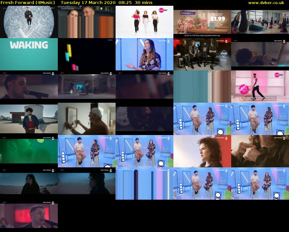 Fresh Forward (4Music) Tuesday 17 March 2020 08:25 - 08:55