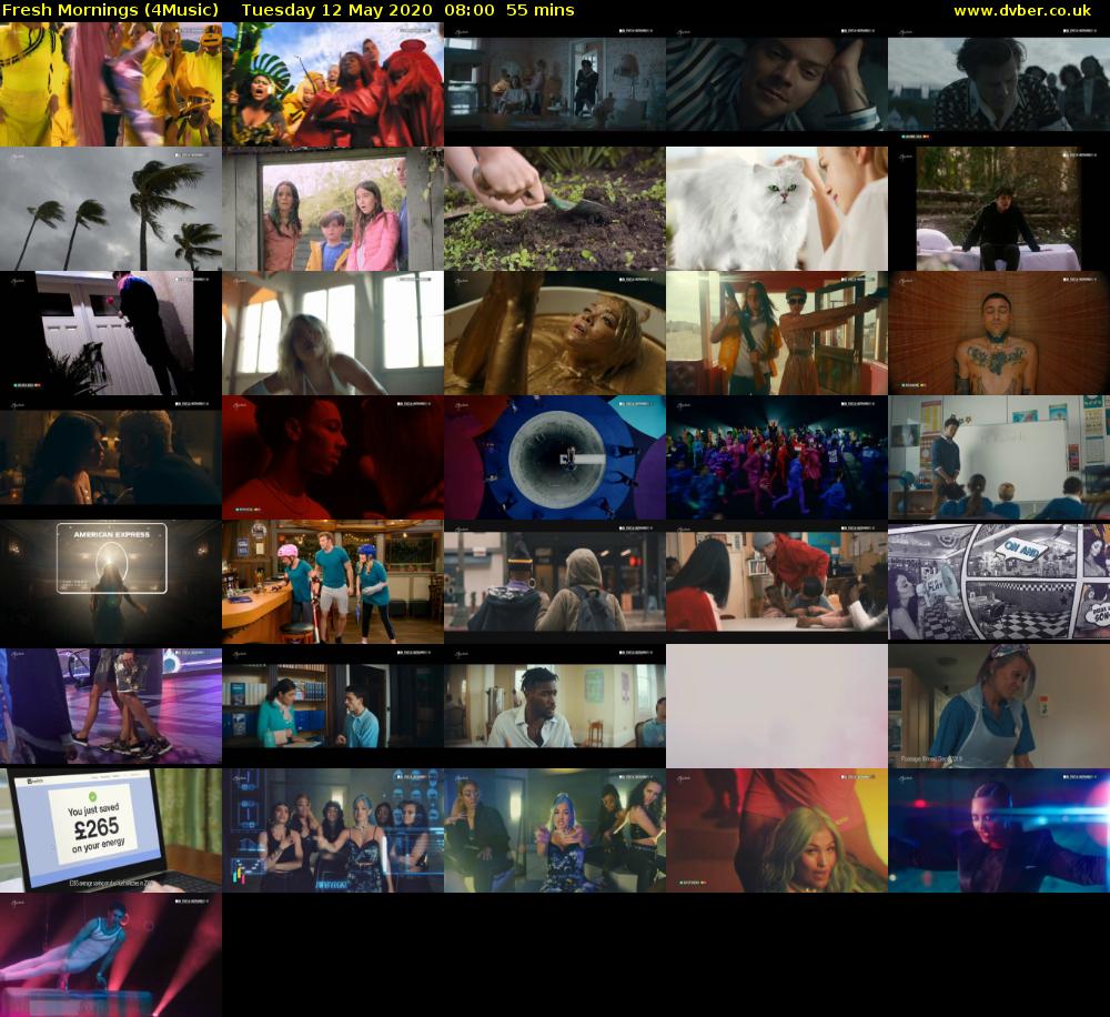 Fresh Mornings (4Music) Tuesday 12 May 2020 08:00 - 08:55