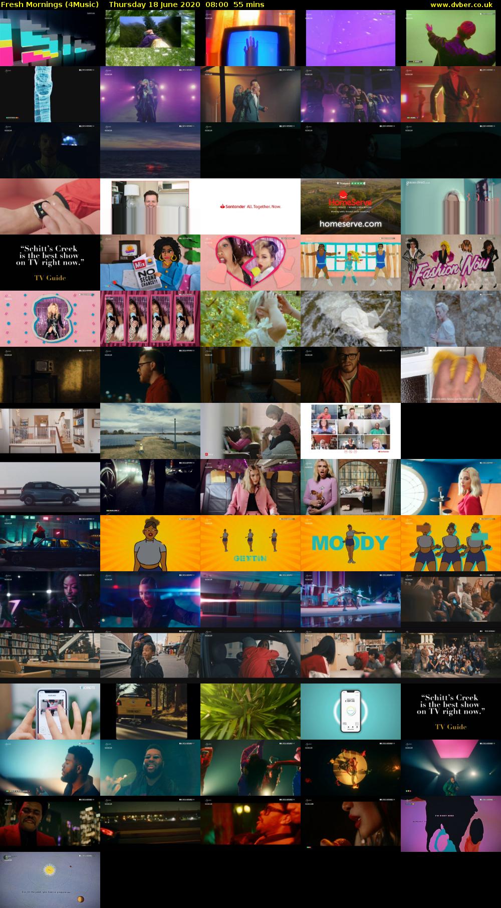 Fresh Mornings (4Music) Thursday 18 June 2020 08:00 - 08:55