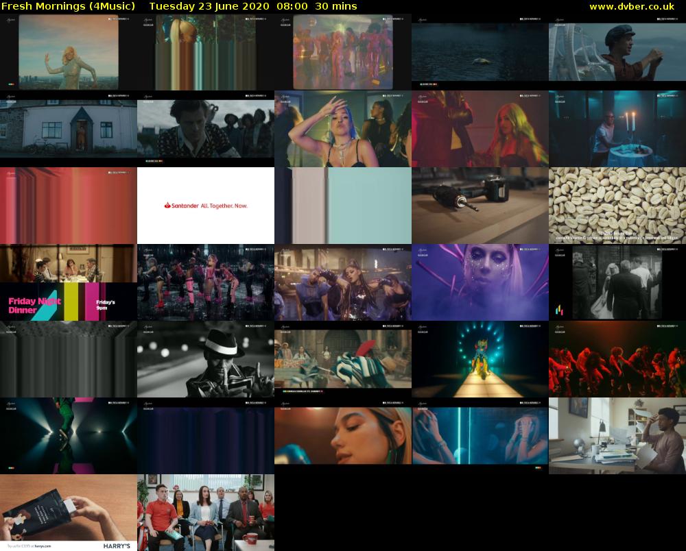 Fresh Mornings (4Music) Tuesday 23 June 2020 08:00 - 08:30