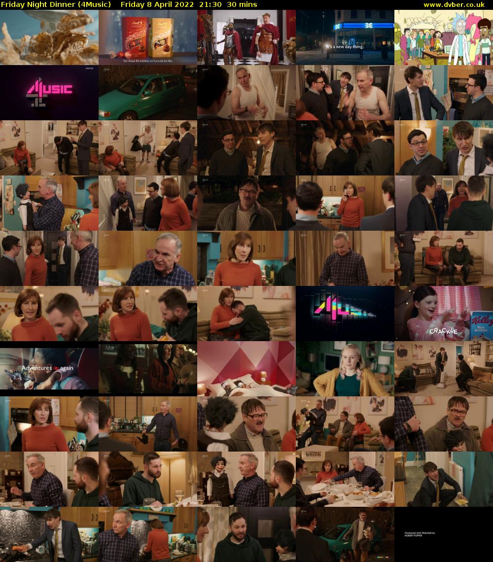 Friday Night Dinner (4Music) Friday 8 April 2022 21:30 - 22:00