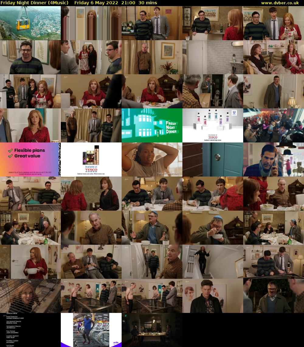 Friday Night Dinner (4Music) Friday 6 May 2022 21:00 - 21:30