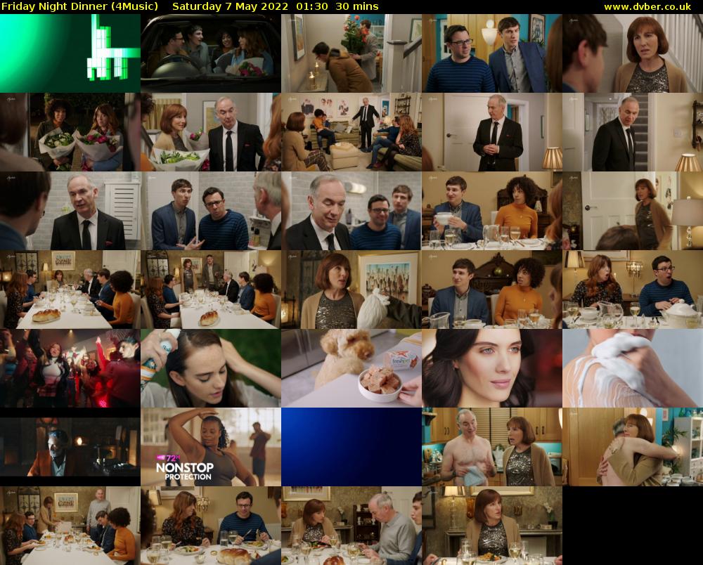 Friday Night Dinner (4Music) Saturday 7 May 2022 01:30 - 02:00