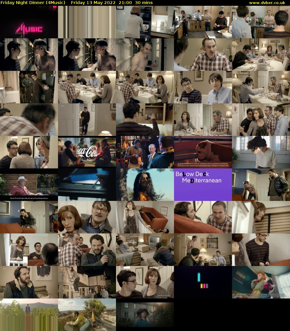 Friday Night Dinner (4Music) Friday 13 May 2022 21:00 - 21:30