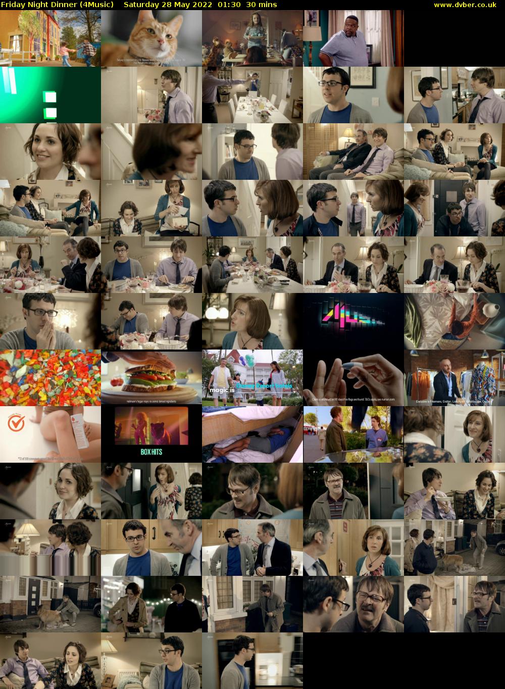 Friday Night Dinner (4Music) Saturday 28 May 2022 01:30 - 02:00