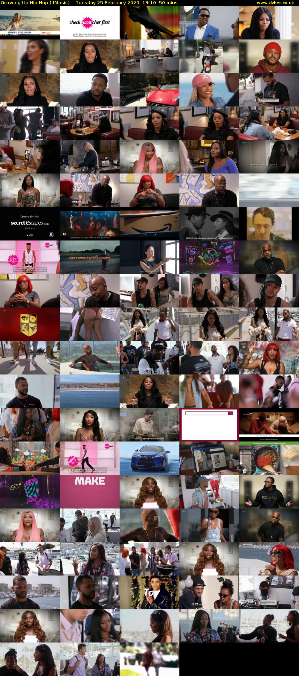 Growing Up Hip Hop (4Music) Tuesday 25 February 2020 13:10 - 14:00
