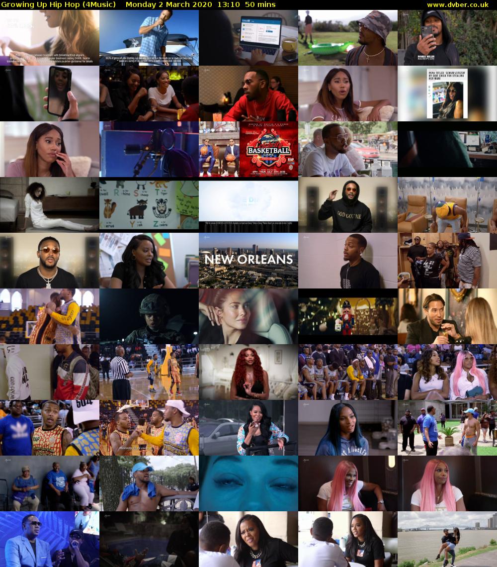 Growing Up Hip Hop (4Music) Monday 2 March 2020 13:10 - 14:00