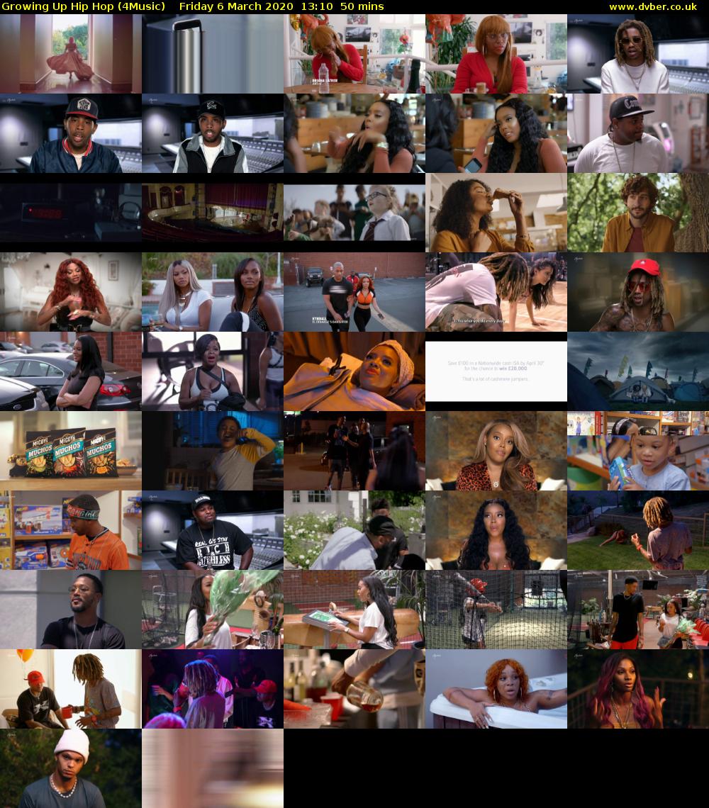 Growing Up Hip Hop (4Music) Friday 6 March 2020 13:10 - 14:00