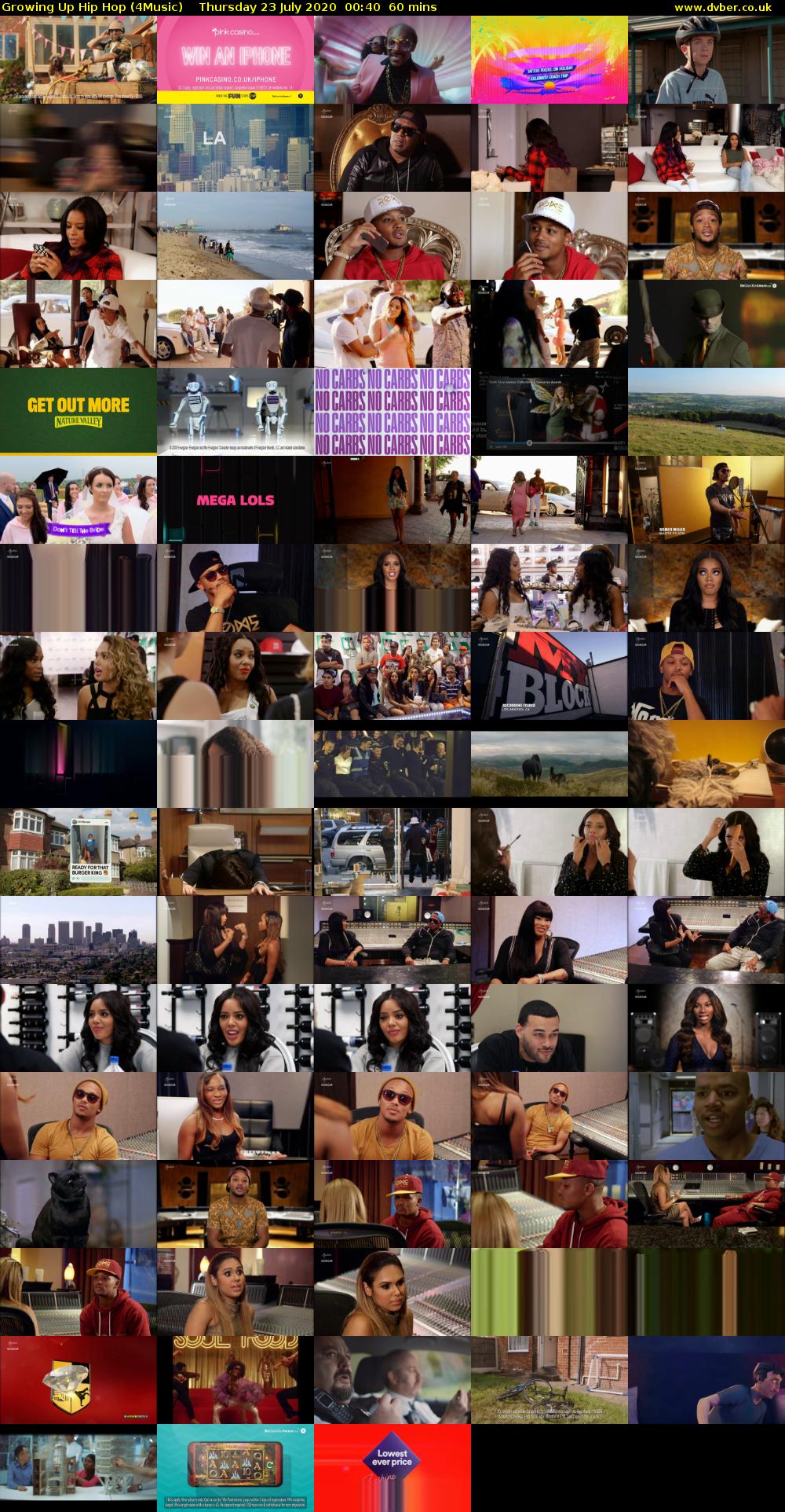 Growing Up Hip Hop (4Music) Thursday 23 July 2020 00:40 - 01:40