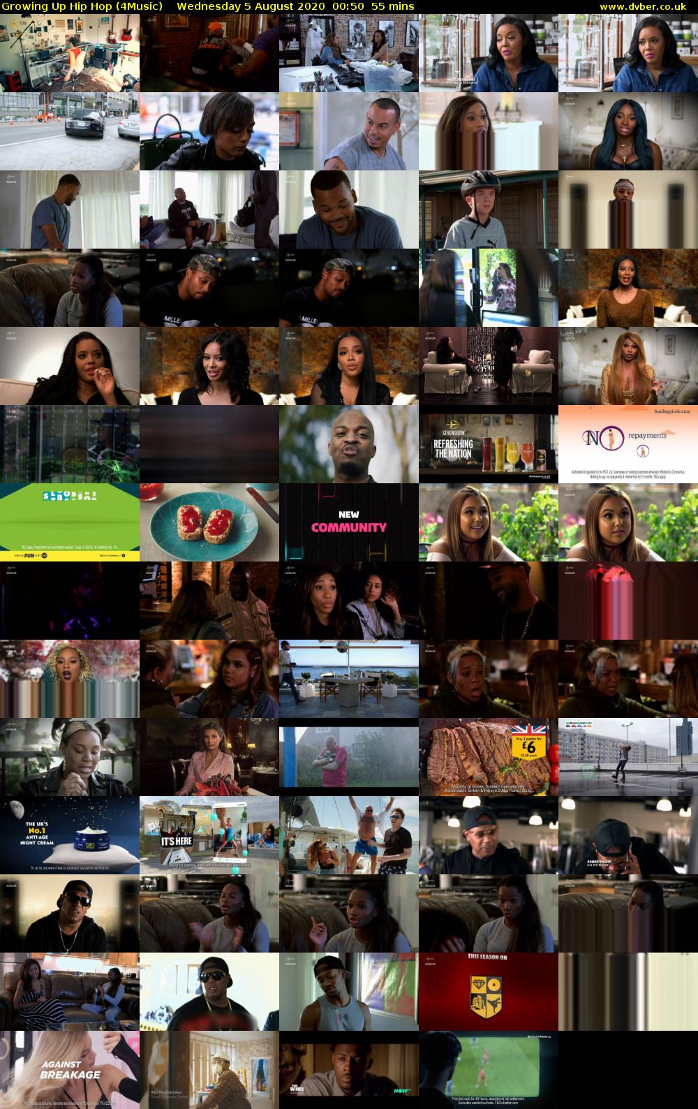 Growing Up Hip Hop (4Music) Wednesday 5 August 2020 00:50 - 01:45