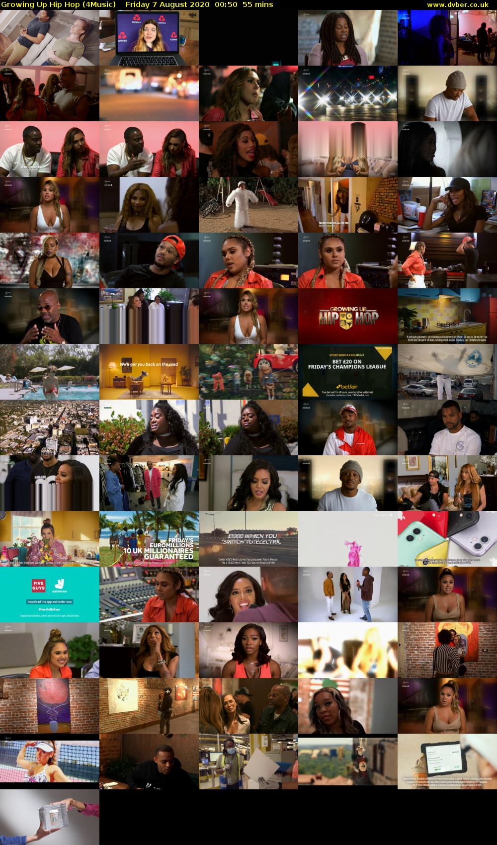 Growing Up Hip Hop (4Music) Friday 7 August 2020 00:50 - 01:45