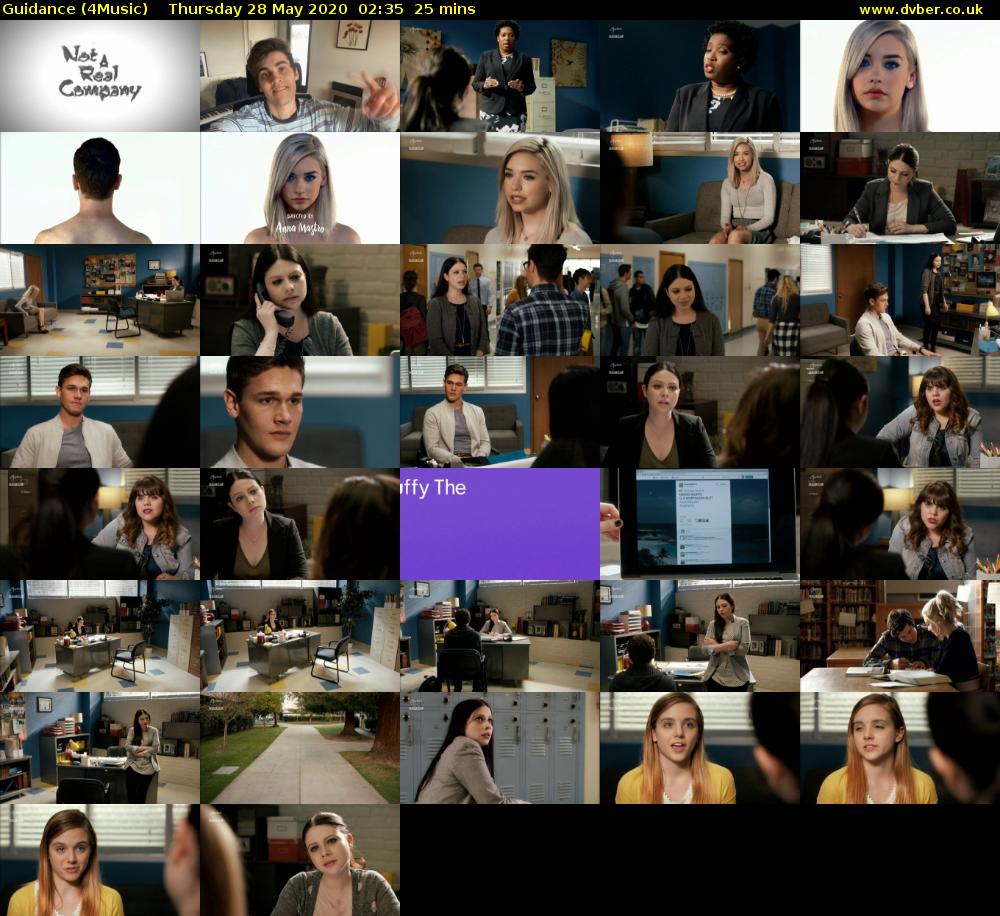 Guidance (4Music) Thursday 28 May 2020 02:35 - 03:00