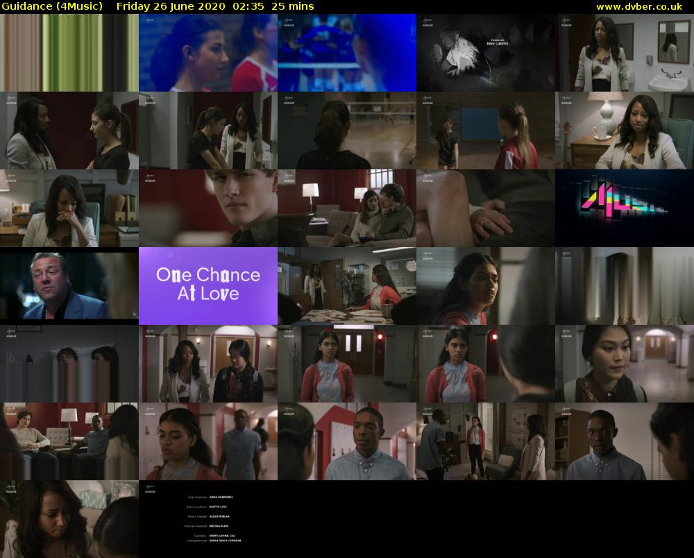 Guidance (4Music) Friday 26 June 2020 02:35 - 03:00