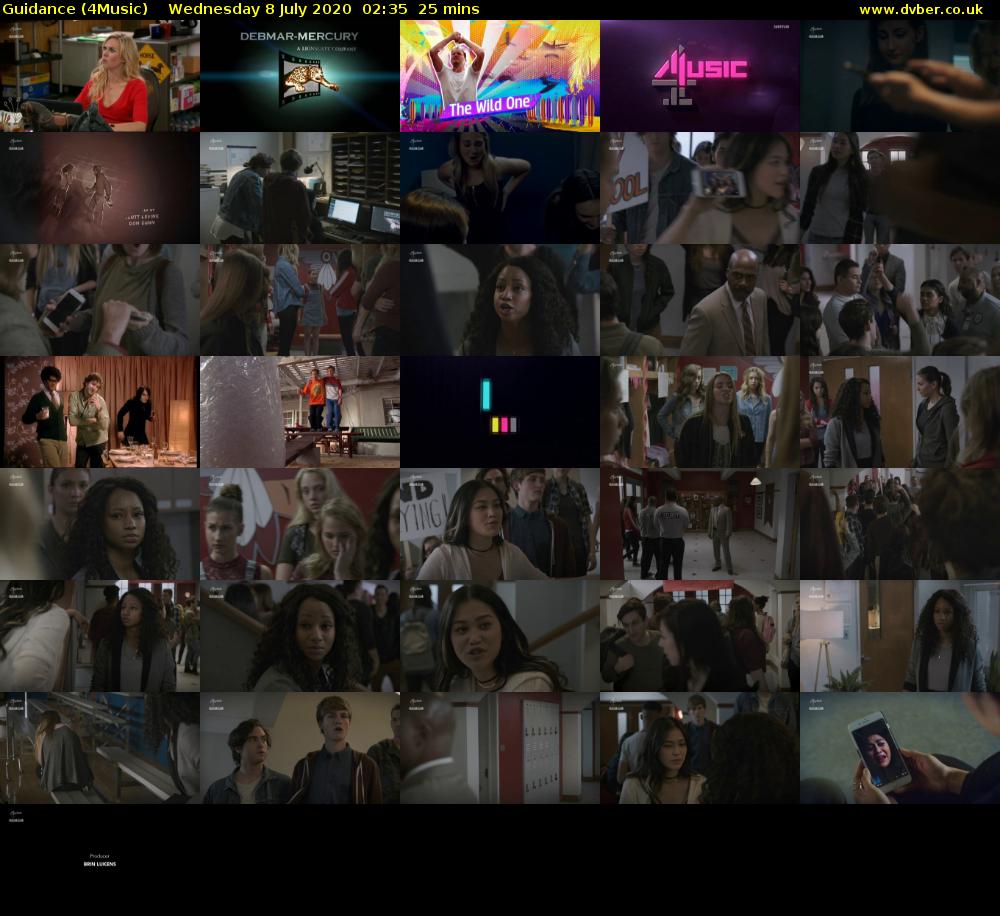 Guidance (4Music) Wednesday 8 July 2020 02:35 - 03:00