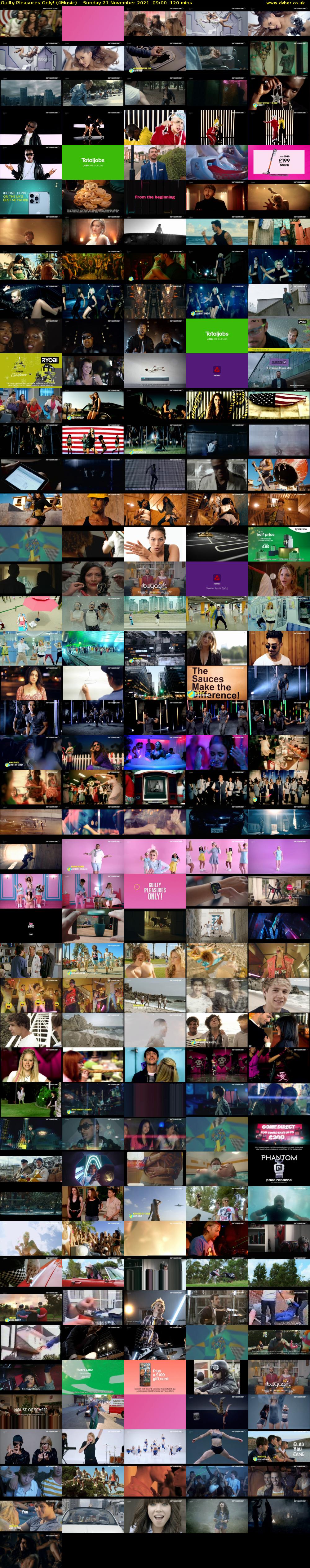 Guilty Pleasures Only! (4Music) Sunday 21 November 2021 09:00 - 11:00