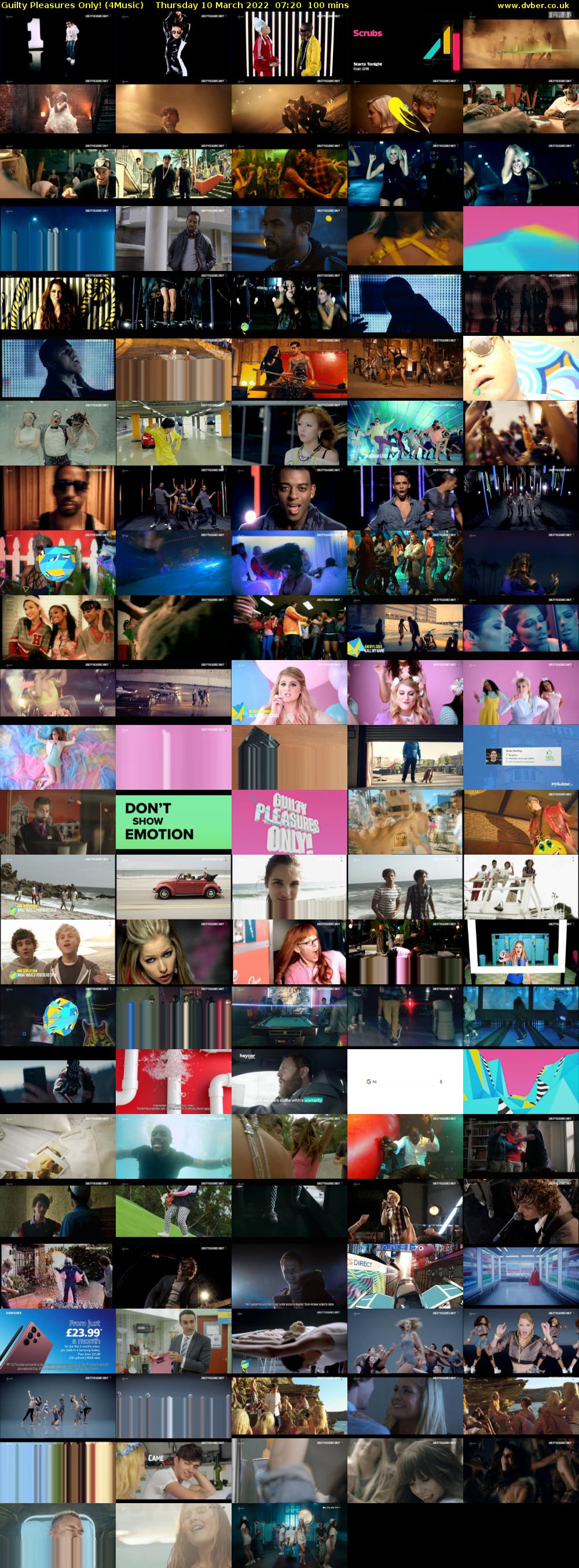 Guilty Pleasures Only! (4Music) Thursday 10 March 2022 07:20 - 09:00