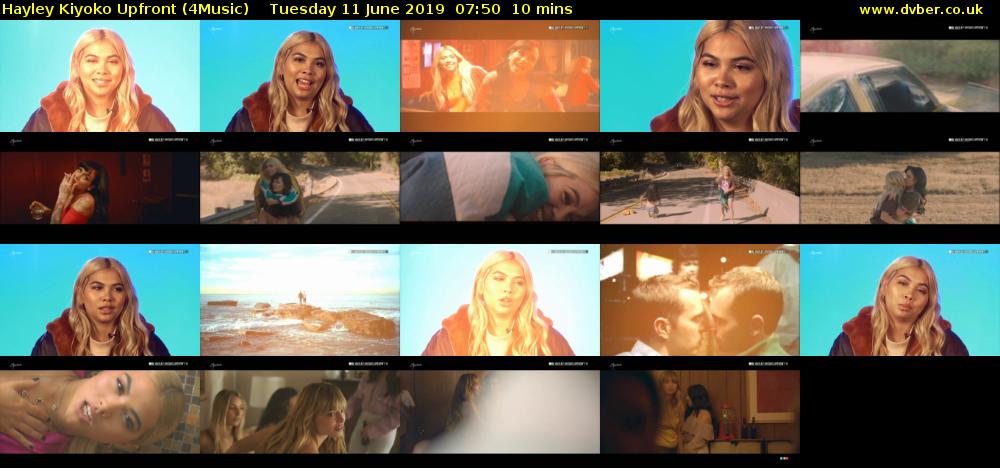 Hayley Kiyoko Upfront (4Music) Tuesday 11 June 2019 07:50 - 08:00