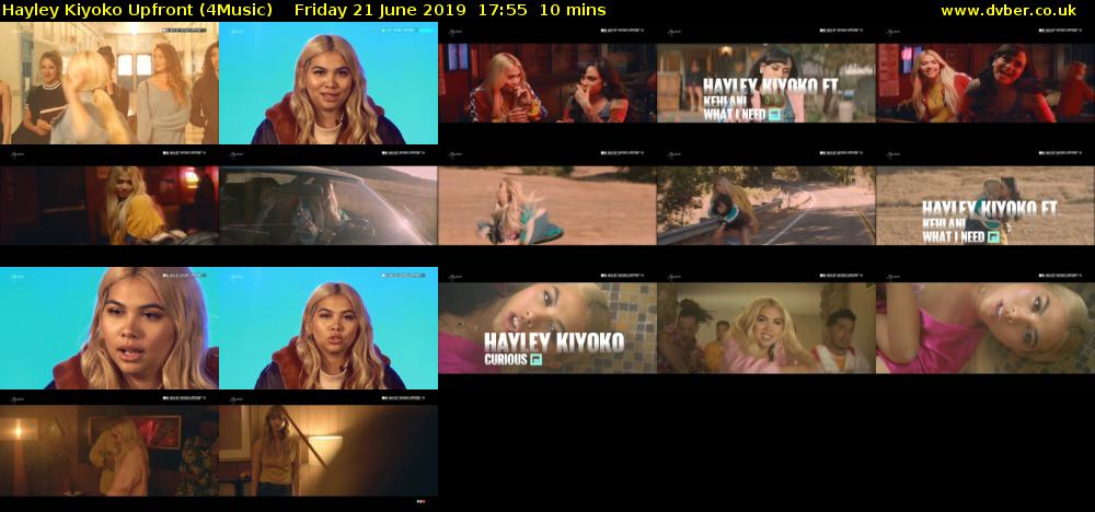 Hayley Kiyoko Upfront (4Music) Friday 21 June 2019 17:55 - 18:05