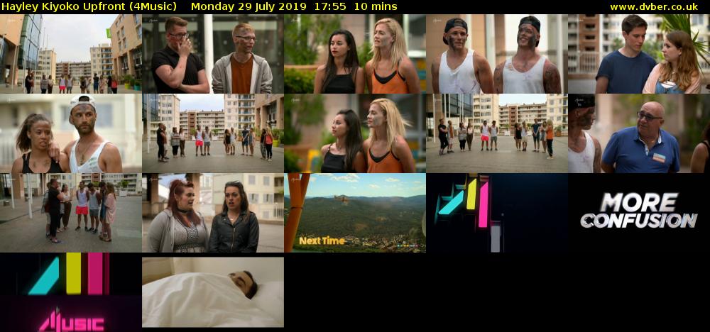 Hayley Kiyoko Upfront (4Music) Monday 29 July 2019 17:55 - 18:05