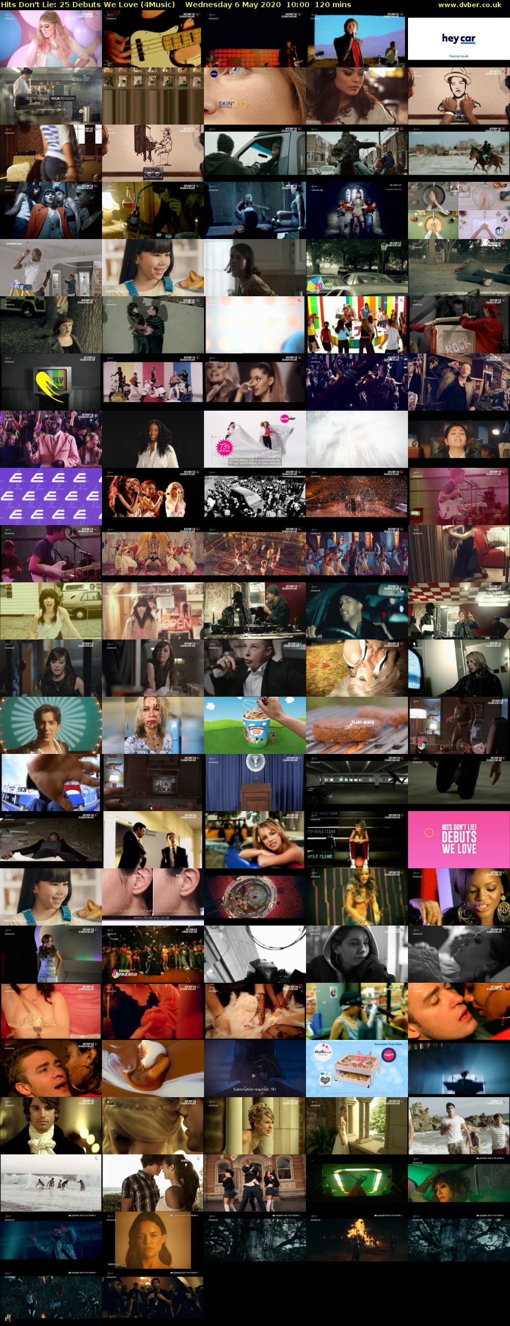 Hits Don't Lie: 25 Debuts We Love (4Music) Wednesday 6 May 2020 10:00 - 12:00