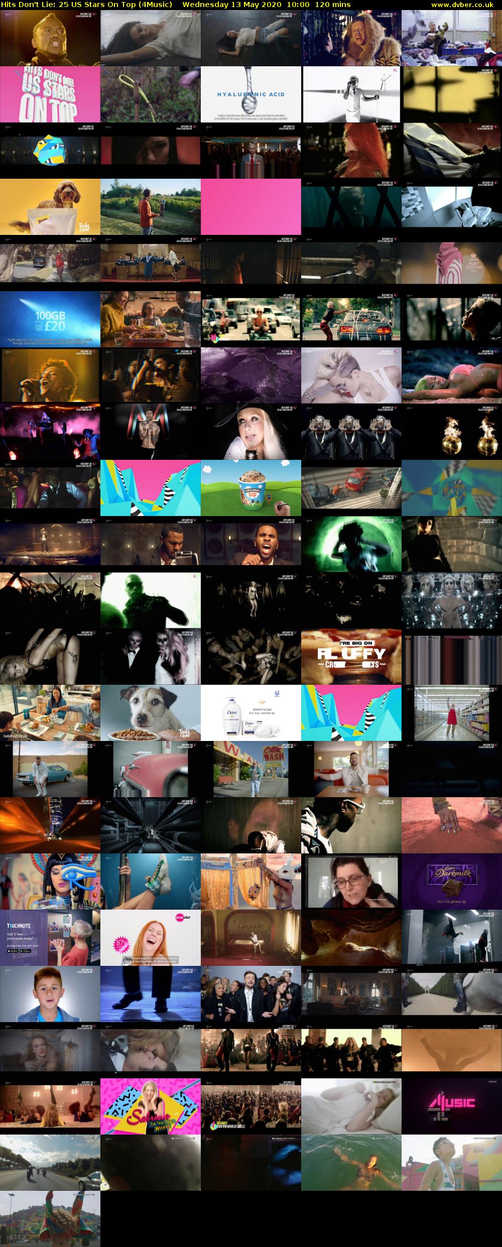 Hits Don't Lie: 25 US Stars On Top (4Music) Wednesday 13 May 2020 10:00 - 12:00