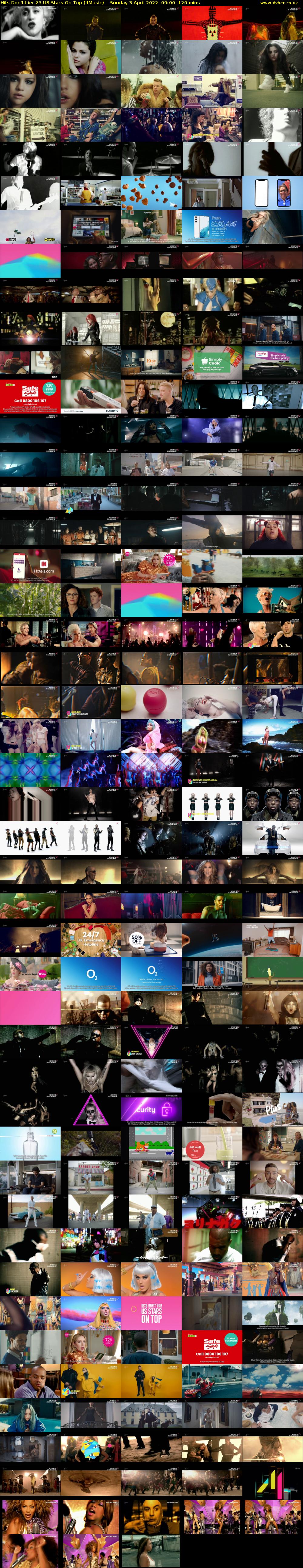Hits Don't Lie: 25 US Stars On Top (4Music) Sunday 3 April 2022 09:00 - 11:00