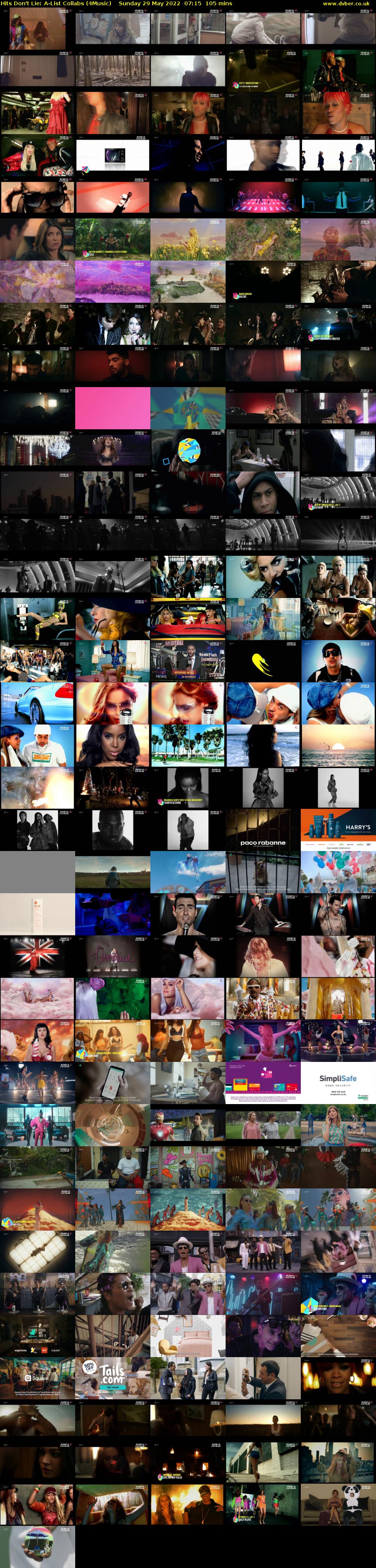 Hits Don't Lie: A-List Collabs (4Music) Sunday 29 May 2022 07:15 - 09:00