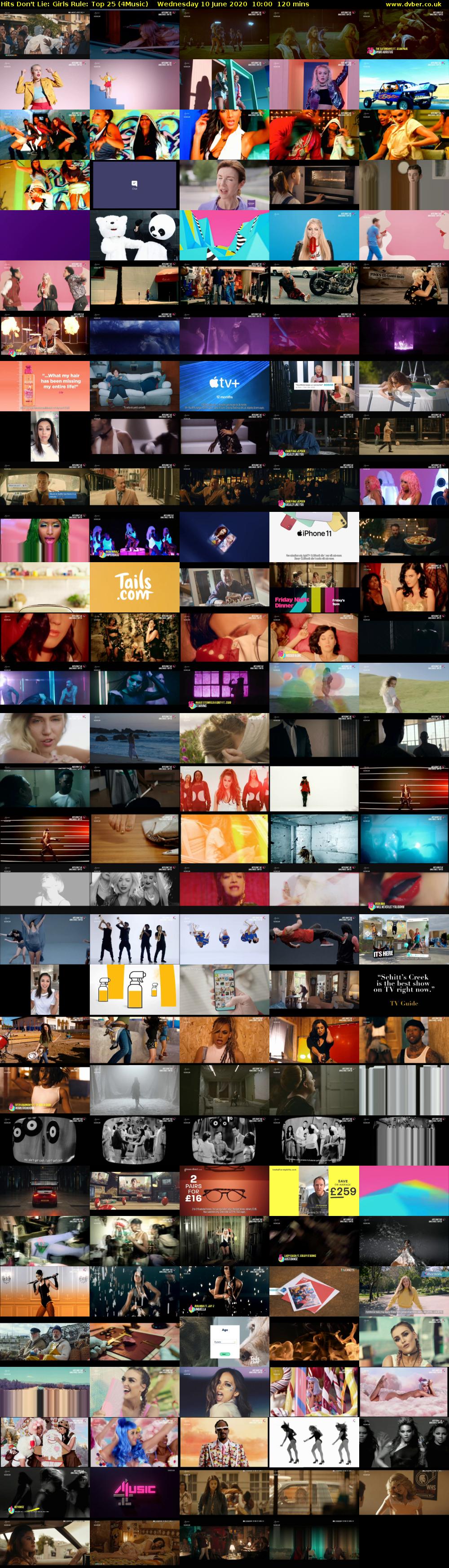 Hits Don't Lie: Girls Rule: Top 25 (4Music) Wednesday 10 June 2020 10:00 - 12:00
