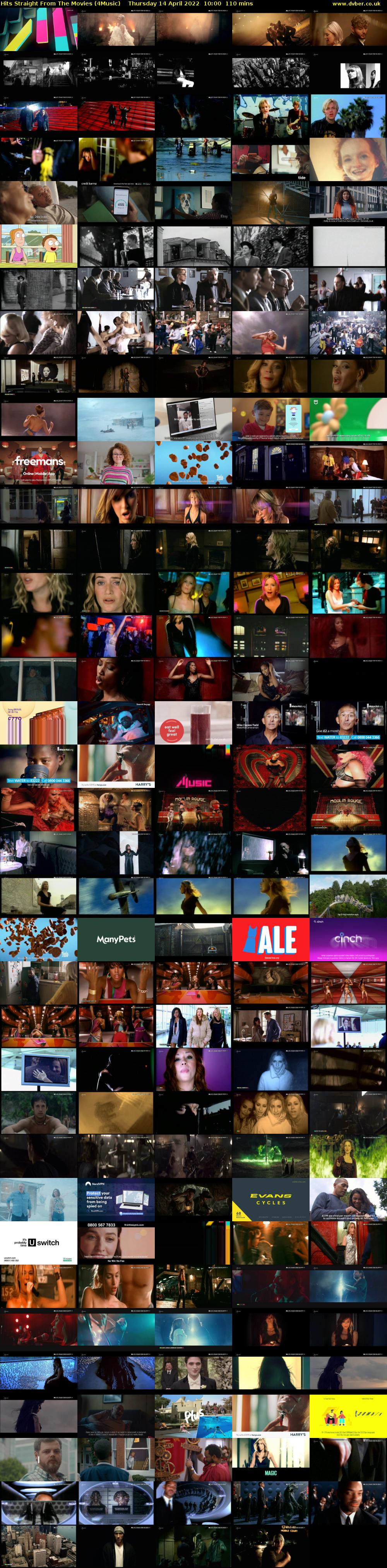 Hits Straight From The Movies (4Music) Thursday 14 April 2022 10:00 - 11:50