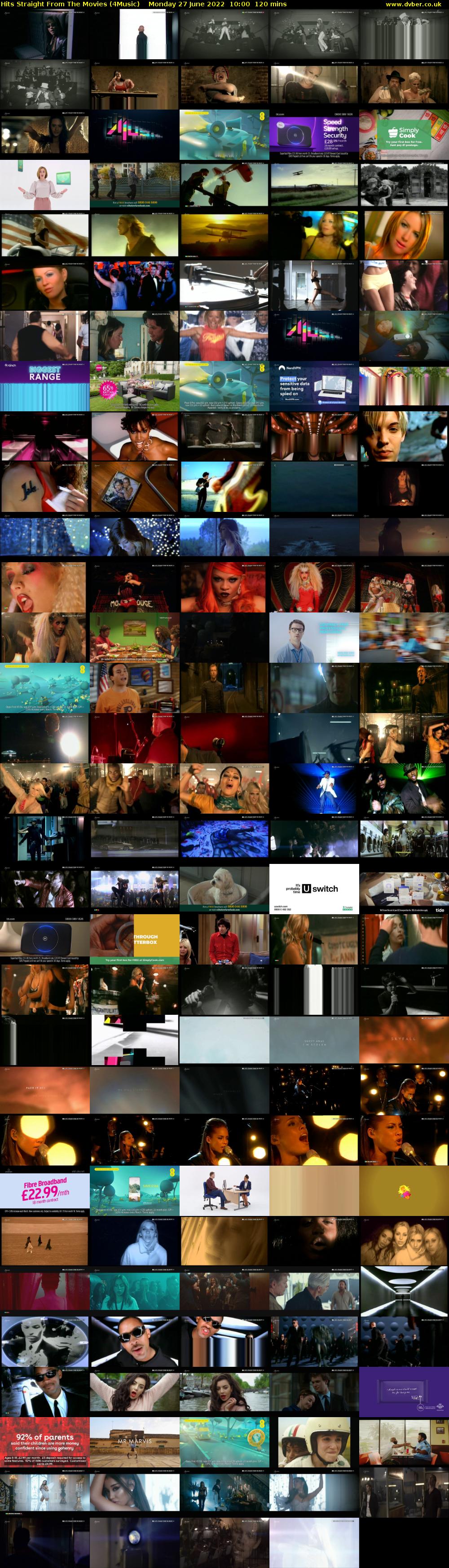 Hits Straight From The Movies (4Music) Monday 27 June 2022 10:00 - 12:00