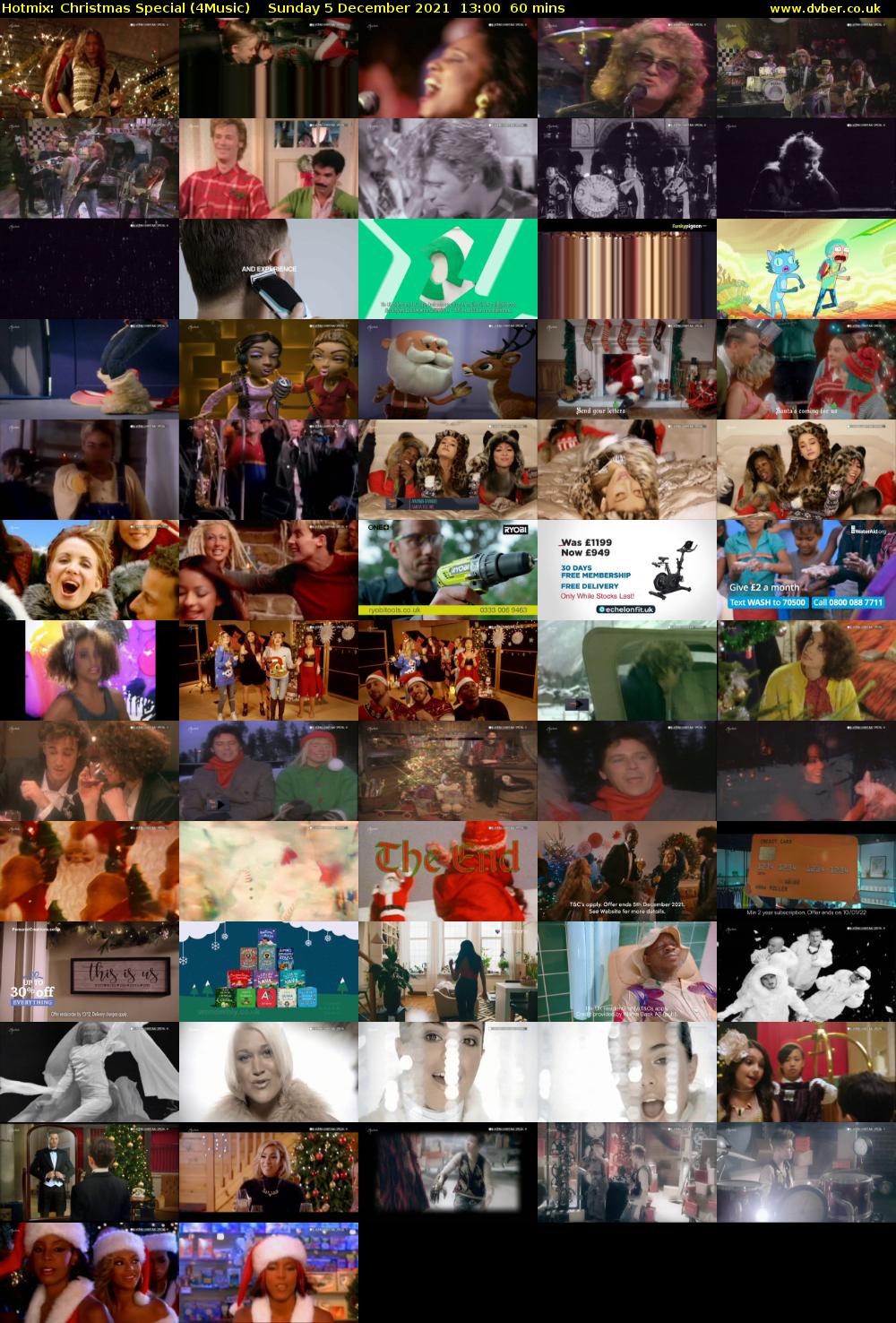 Hotmix: Christmas Special (4Music) Sunday 5 December 2021 13:00 - 14:00