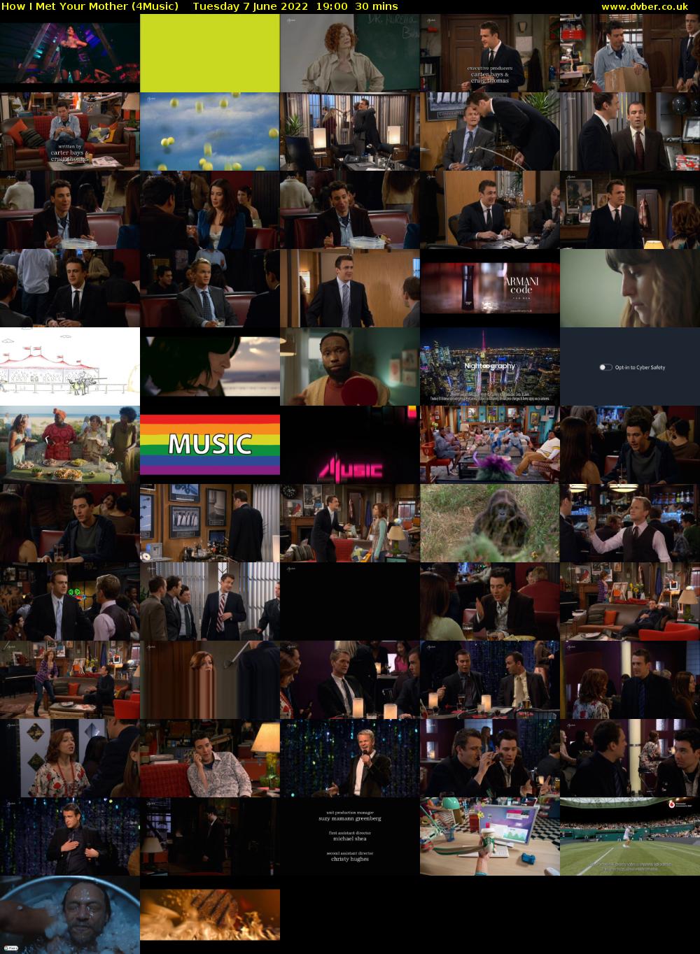 How I Met Your Mother (4Music) Tuesday 7 June 2022 19:00 - 19:30