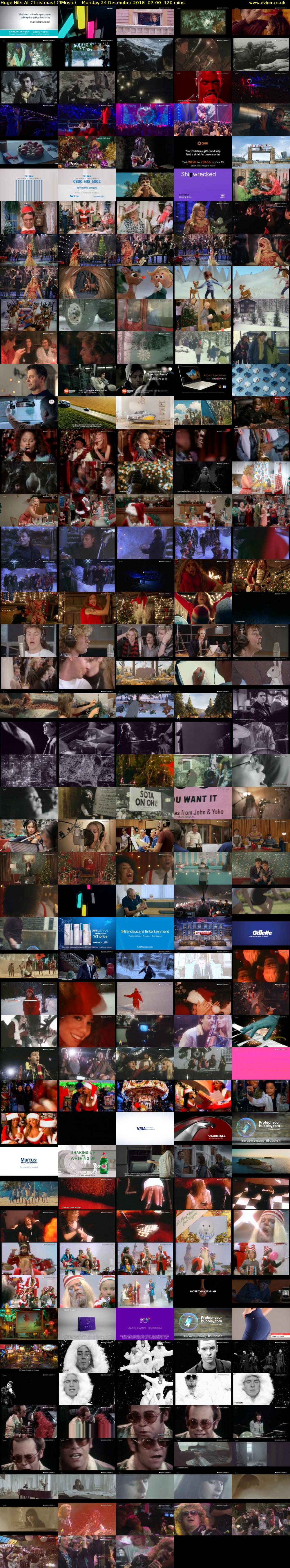 Huge Hits At Christmas! (4Music) Monday 24 December 2018 07:00 - 09:00