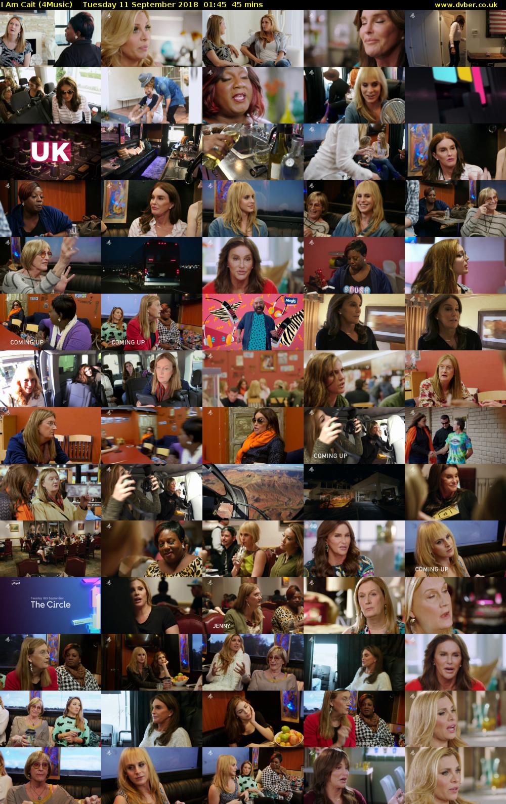 I Am Cait (4Music) Tuesday 11 September 2018 01:45 - 02:30