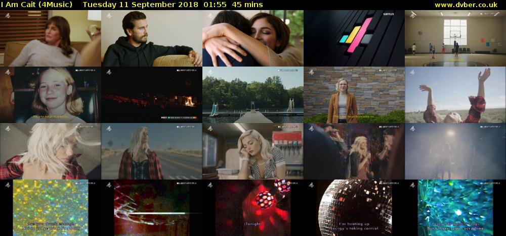 I Am Cait (4Music) Tuesday 11 September 2018 01:55 - 02:40