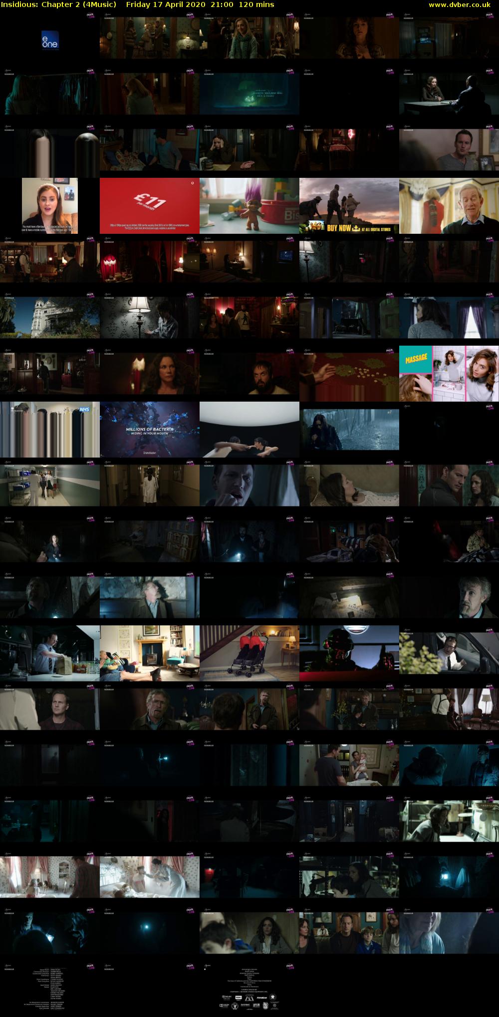 Insidious: Chapter 2 (4Music) Friday 17 April 2020 21:00 - 23:00
