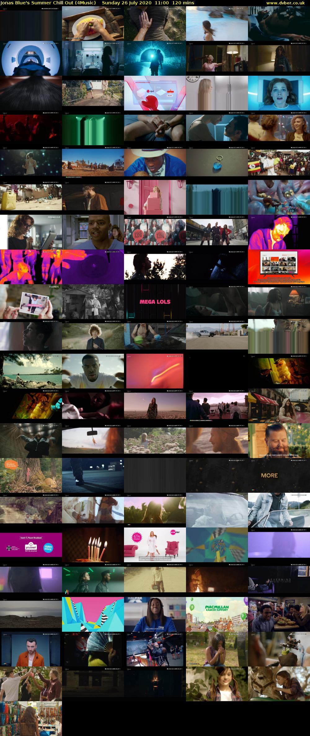 Jonas Blue's Summer Chill Out (4Music) Sunday 26 July 2020 11:00 - 13:00