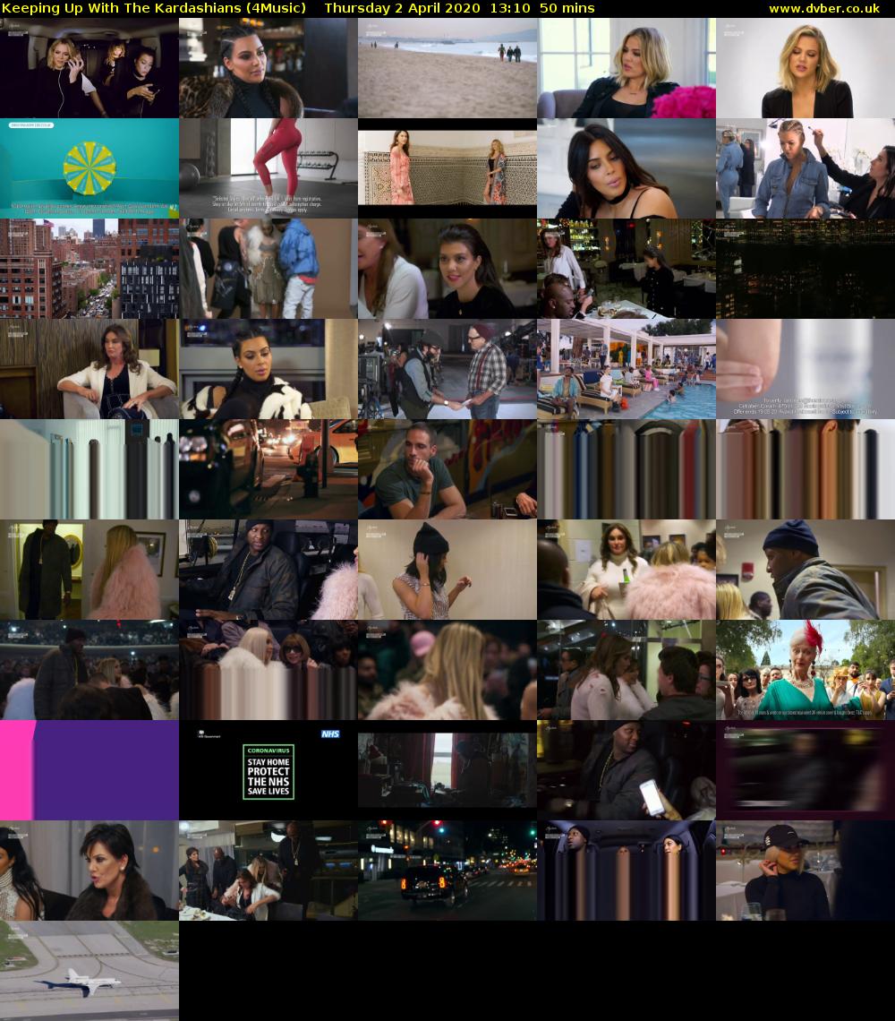 Keeping Up With The Kardashians (4Music) Thursday 2 April 2020 13:10 - 14:00