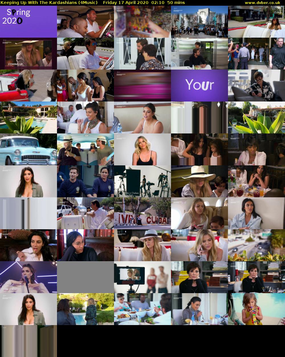 Keeping Up With The Kardashians (4Music) Friday 17 April 2020 02:10 - 03:00