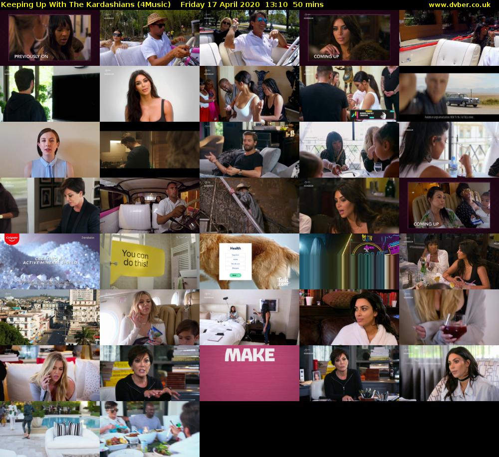Keeping Up With The Kardashians (4Music) Friday 17 April 2020 13:10 - 14:00