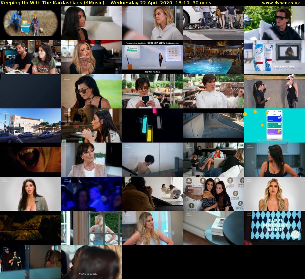 Keeping Up With The Kardashians (4Music) Wednesday 22 April 2020 13:10 - 14:00