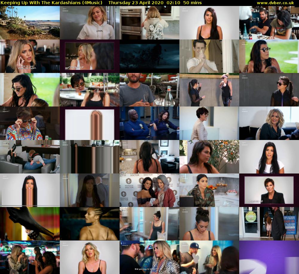 Keeping Up With The Kardashians (4Music) Thursday 23 April 2020 02:10 - 03:00