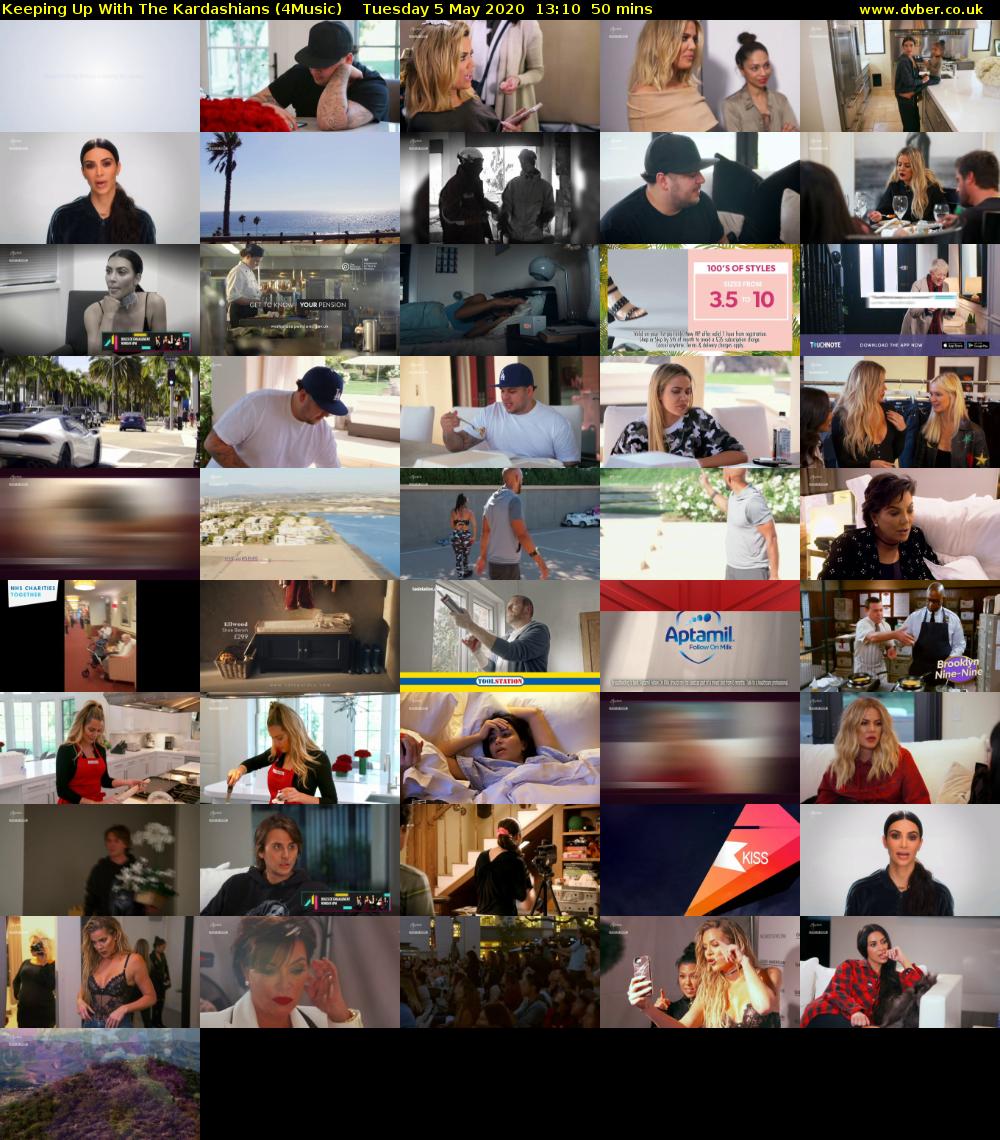 Keeping Up With The Kardashians (4Music) Tuesday 5 May 2020 13:10 - 14:00
