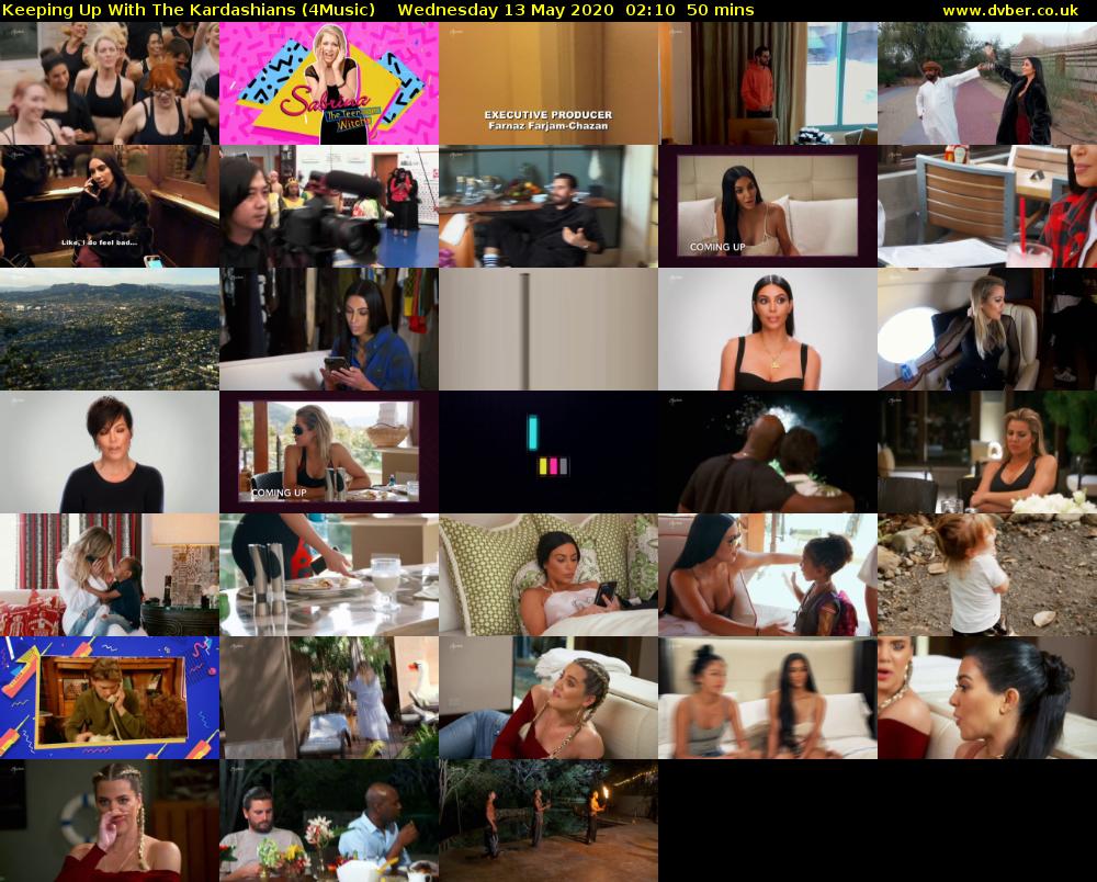Keeping Up With The Kardashians (4Music) Wednesday 13 May 2020 02:10 - 03:00