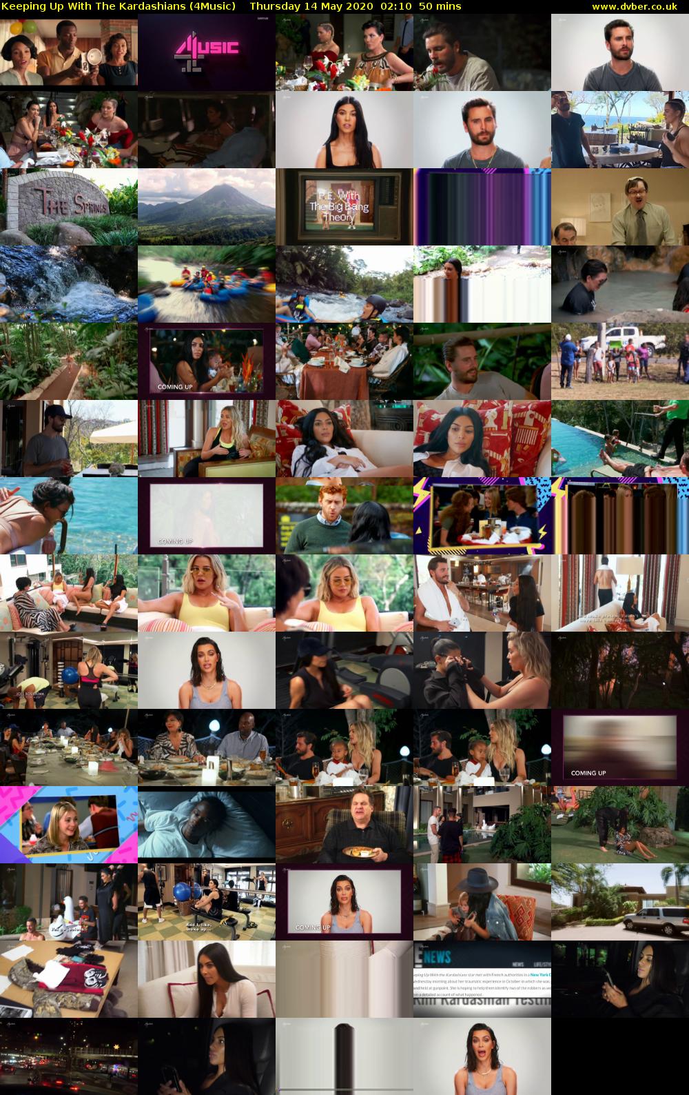 Keeping Up With The Kardashians (4Music) Thursday 14 May 2020 02:10 - 03:00