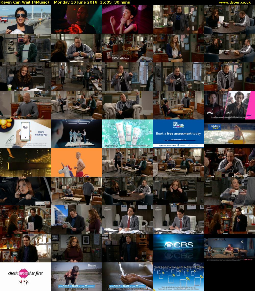 Kevin Can Wait (4Music) Monday 10 June 2019 15:05 - 15:35