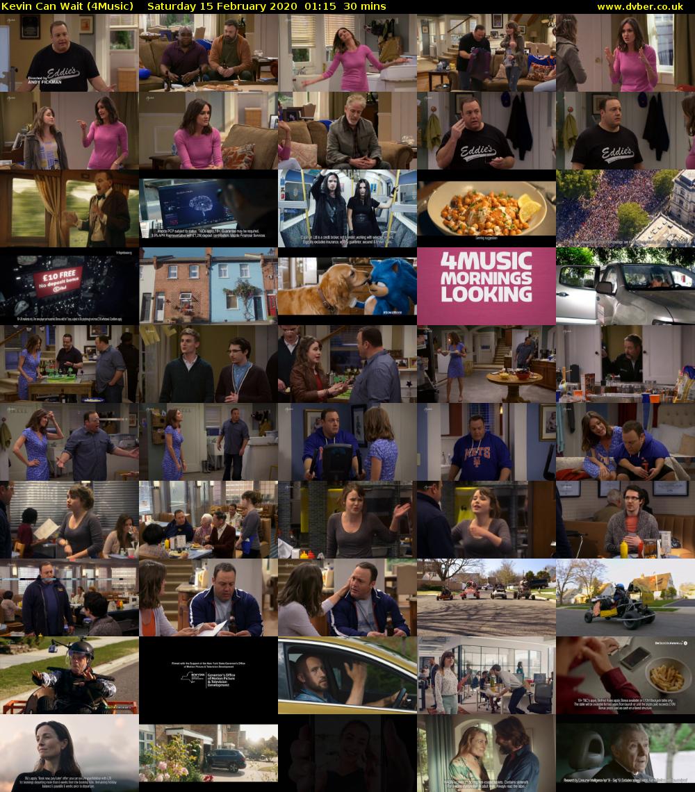 Kevin Can Wait (4Music) Saturday 15 February 2020 01:15 - 01:45
