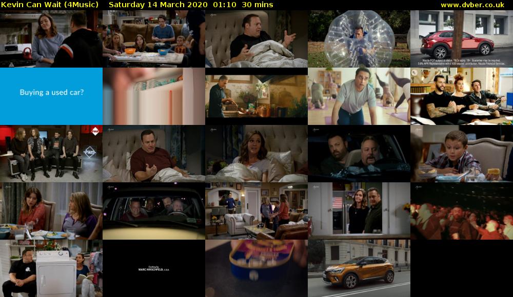 Kevin Can Wait (4Music) Saturday 14 March 2020 01:10 - 01:40